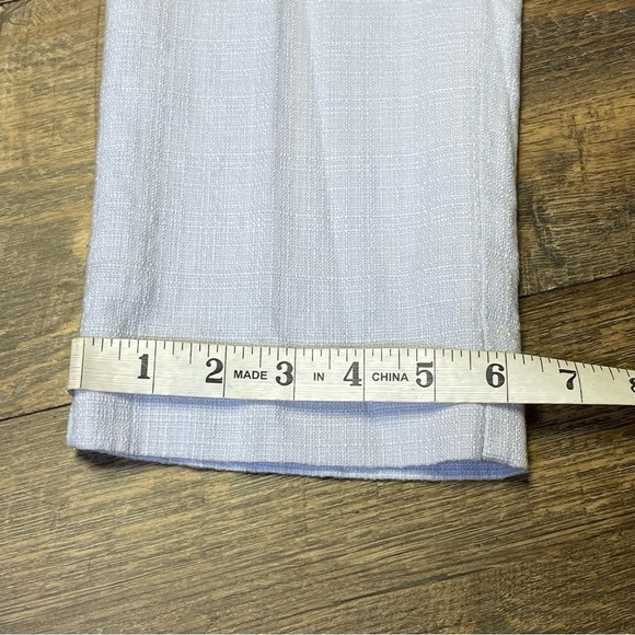 NEW Anthropologie The Essential Slim Sky Blue Trouser Pants Womens Size 6 - Picture 7 of 12